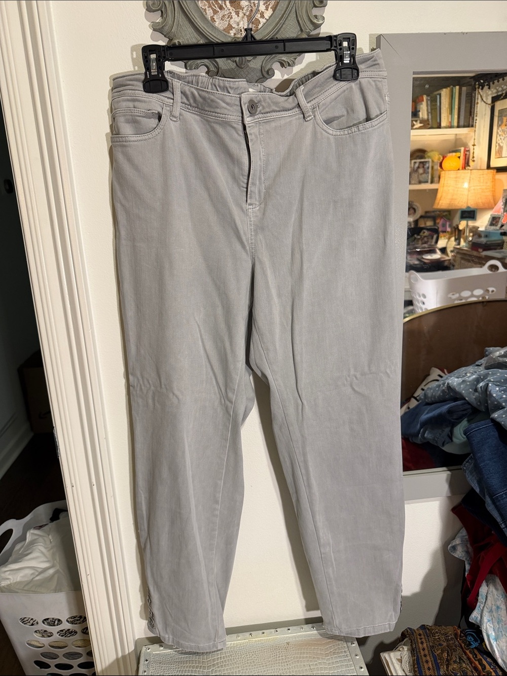 J. Jill Light Gray Ankle Pants